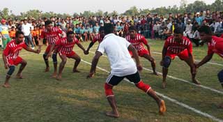 শেরপুরে আন্তঃউপজেলা কাবাডি প্রতিযোগিতা শুরু