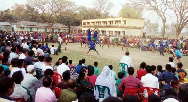 শেরপুরে মাদকবিরোধী ভলিবল টুর্নামেন্ট