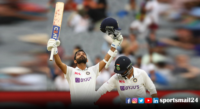 রাহানের সেঞ্চুরি ও জাদেজার দায়িত্বশীল ব্যাটিংয়ে লিডে ভারত