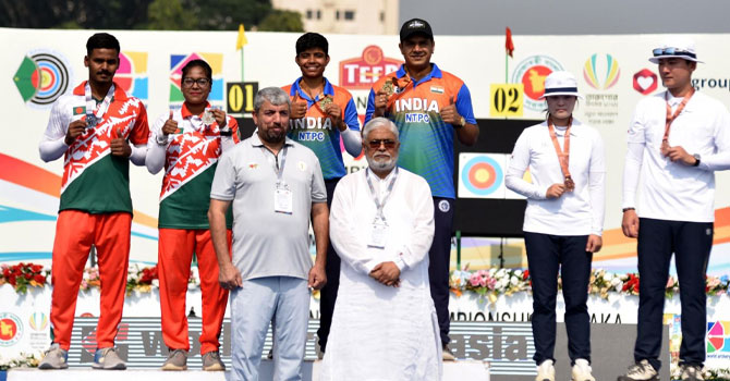 শেষ হলো এশিয়ান আরচ্যারী চ্যাম্পিয়নশিপস: পদক জয়ে শীর্ষে ভারত