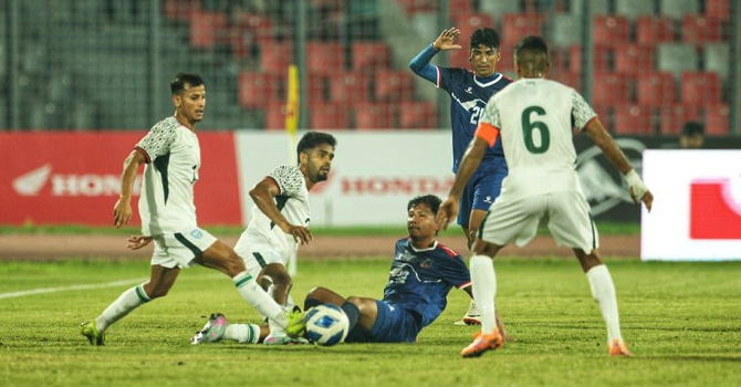 আবারও শেষ মুহূর্তের গোলে জয় বঞ্চিত বাংলাদেশ