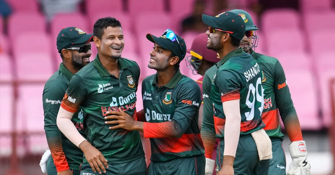 দাপুটে জয়ে ওয়েস্ট ইন্ডিজের বিপক্ষে সিরিজ বাংলাদেশের 