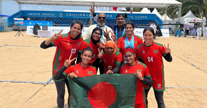 এশিয়ান বিচ গেমস কাবাডিতে থাইল্যান্ডকে উড়িয়ে দিল বাংলাদেশ নারী দল
