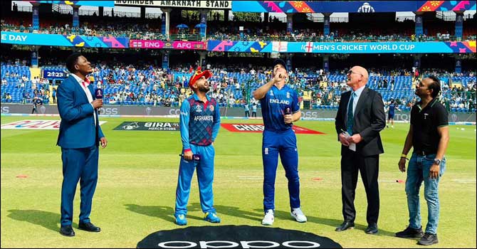 টস জিতে আফগানিস্তানকে ব্যাটিংয়ে পাঠালো ইংল্যান্ড