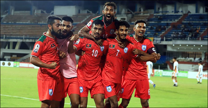 ফিফা র‌্যাঙ্কিংয়ে বাংলাদেশে উন্নতি তিনধাপ