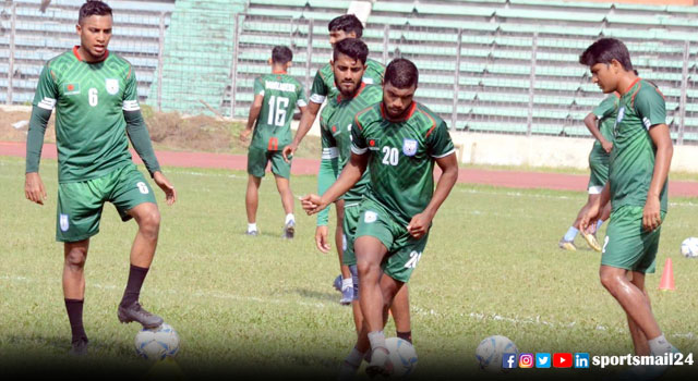 নেপালের বিপক্ষে বাংলাদেশের স্কোয়াডে ২৩ ফুটবলার