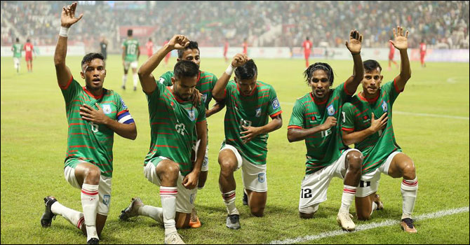 মালদ্বীপকে হারিয়ে বিশ্বকাপ বাছাইয়ের দ্বিতীয় রাউন্ডে বাংলাদেশ