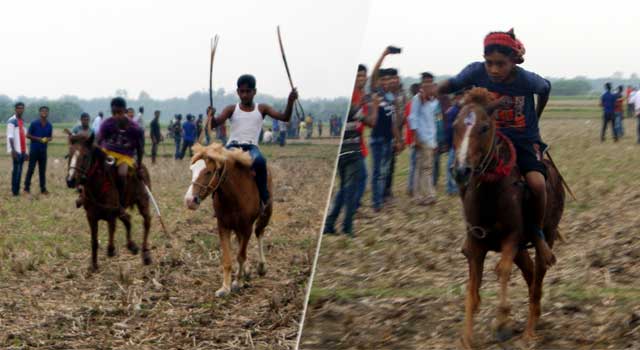 নড়াইলে ঐতিহ্যবাহী ঘোড়দৌড় প্রতিযোগিতা