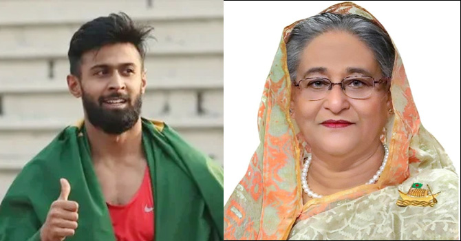 স্প্রিন্টার ইমরানুরকে প্রধানমন্ত্রীর অভিনন্দন