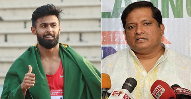 স্বর্ণজয়ী অ্যাথলেট ইমরানুরকে যুব ও ক্রীড়া প্রতিমন্ত্রীর অভিনন্দন