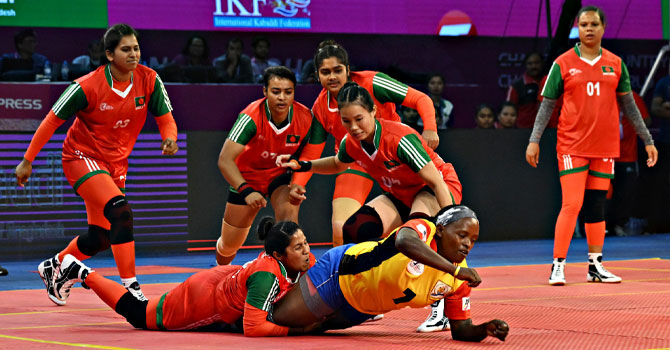 উগান্ডাকে হারিয়ে নারী কাবাডি বিশ্বকাপে বাংলাদেশের উড়ন্ত সূচনা