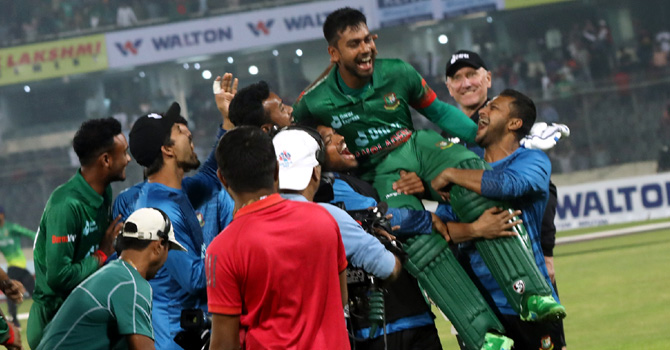 একজন মেহেদী মিরাজ ও টিম টাইগারের স্বস্তি