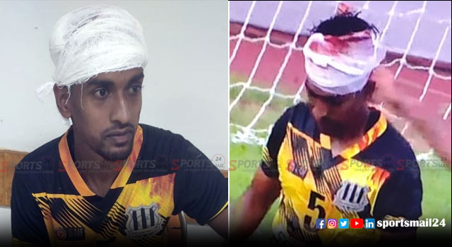 রাফির মাথায় ছয়টি সেলাই