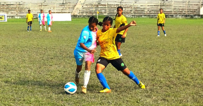 জেএফএ বালিকা ফুটবলে সেমি-ফাইনালের চার দল চূড়ান্ত