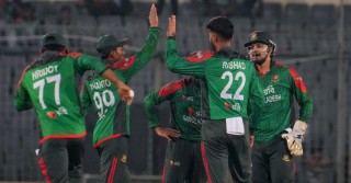রিশাদ ঘূর্ণিতে ওয়েস্ট ইন্ডিজকে হারালো বাংলাদেশ