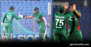 লিটন-সাকিব নৈপূণ্যে সিরিজ জয় নিশ্চিত করলো বাংলাদেশ