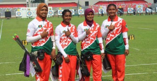 রিকার্ভ মহিলা এককে আলো ছড়িয়েছেন বাংলাদেশের চার আরচ্যার