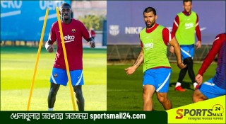 বার্সেলোনার অনুশীলনে ফিরেছেন ডেম্বেলে-আগুয়েরো