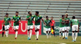 মতিন মিয়ার জোড়া গোলে সেমিতে বাংলাদেশ