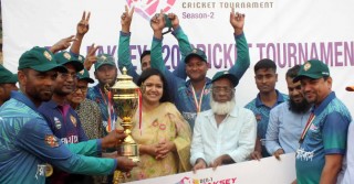 পাকশী বিভাগীয় রেলওয়ে টি-টোয়েন্টিতে চুয়াডাঙ্গা স্ট্রাইকার্স চ্যাম্পিয়ন