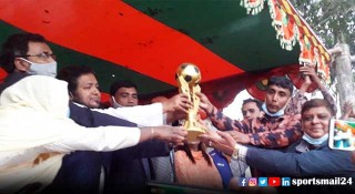 বালিয়াকান্দিতে বঙ্গবন্ধু গোল্ডকাপ ফুটবলে চ্যাম্পিয়ন মধুখালীর ঢুমাইন একাদশ