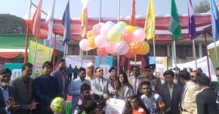 রাজশাহীতে শুরু হলো বিভাগীয় আন্তঃকলেজ ফুটবল