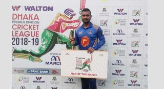 মারুফের টানা দ্বিতীয় সেঞ্চুরিতে রূপগঞ্জের হ্যাটট্টিক জয়