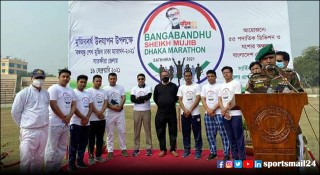 সাতক্ষীরায় মুজিববর্ষ ম্যারাথন অনুষ্ঠিত