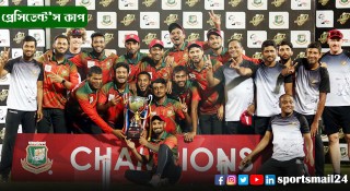 প্রেসিডেন্ট’স কাপ চ্যাম্পিয়ন মাহমুদউল্লাহ একাদশ