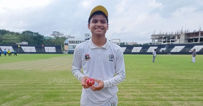 স্কুল ক্রিকেটে সাব্বিরের শিকার ৬ উইকেট