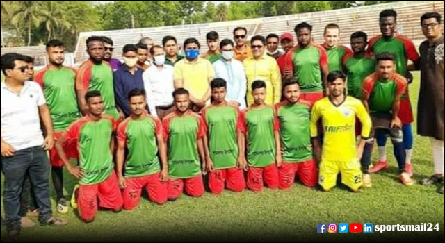সাতক্ষীরায় মুজিববর্ষ ডিসি কাপ ফুটবলে শ্যামনগরের জয়