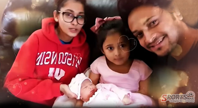 দ্বিতীয় কন্যাকে দেখিয়ে দোয়া চাইলেন সাকিব-শিশির