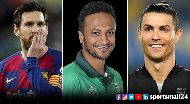 নিজেকে রোনালদোর মতো ভাবেন মেসি ভক্ত সাকিব