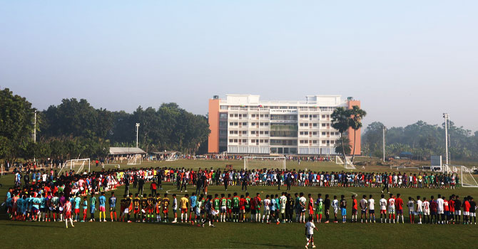 শামস-উল-হুদা একাডেমিতে প্রথম দিনেই ২ হাজার ফুটবলারের পরীক্ষা