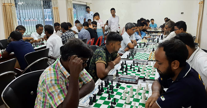 শেরপুরে শুরু হয়েছে ডিএসএ’র দাবা প্রতিযোগিতা