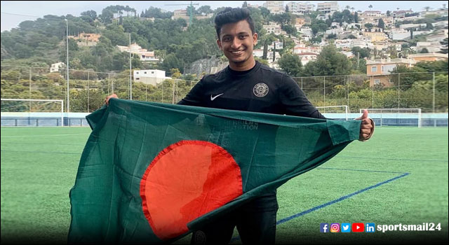 বাংলাদেশ ফুটবলে খেলার স্বপ্ন দেখেন কানাডা প্রবাসী তাহসিন