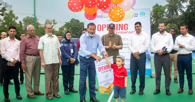 রাজশাহীতে উদ্বোধন হলো আন্তর্জাতিক টেনিস টুর্নামেন্ট