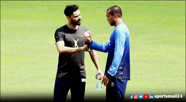 বিশ্বকাপের আগে তাসকিনের ‘বোলিং গুরু’ মাশরাফি