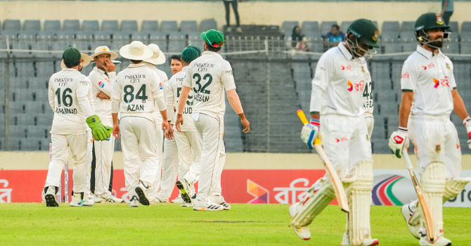 ২৬৭ রানের লিড নিয়ে বাংলাদেশের ইনিংস ঘোষণা