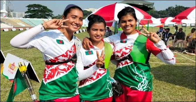 দিয়া-নাসরিনের হাত ধরে বাংলাদেশের স্বর্ণ-রৌপ্য