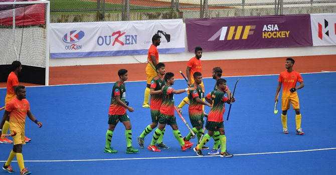 শ্রীলঙ্কাকে হারিয়ে এশিয়ান গেমসের মূলপর্বে বাংলাদেশ হকি