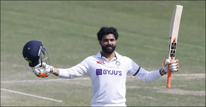 জাদেজার ক্যারিয়ার সেরা ইনিংসে `রান পাহাড়ে' ভারত