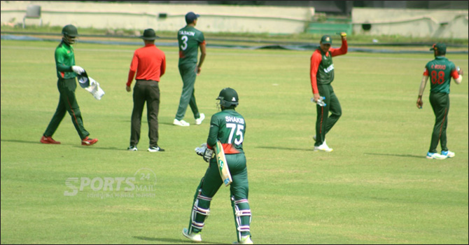 প্রস্তুতির প্রথম ম্যাচে সাকিব বাহিনীর পরাজয়