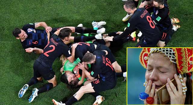 রাশিয়াকে বিদায় দিয়ে সেমিতে ক্রোয়েশিয়া