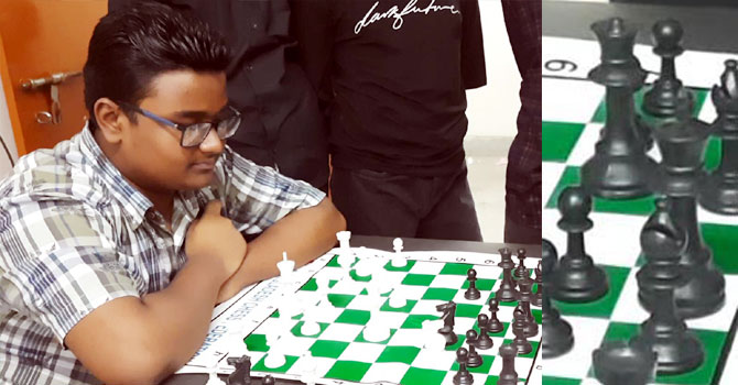 স্কুল দাবা প্রতিযোগিতায় অপরাজিত চ্যাম্পিয়ন সামিউর রিয়ান