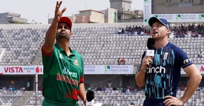 হোয়াইটওয়াশ এড়ানোর ম্যাচে ব্যাটিংয়ে বাংলাদেশ, দলে পরিবর্তন