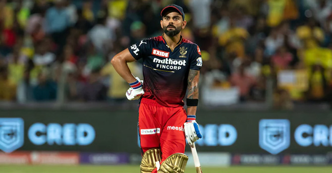 আইপিএলে কোহলির ব্যাটে শুধুই শূন্যতা