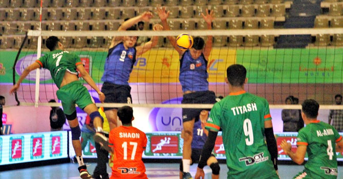 বঙ্গবন্ধু আন্তর্জাতিক ভলিবলে বাংলাদেশের টানা জয়