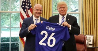 FIFA president Infantino defends giving peace prize to Trump