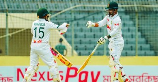 Bangladesh all out for 413 in its first innings